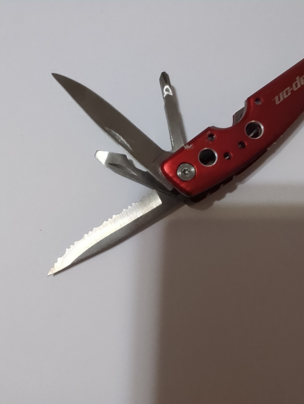 Snap-On Tools Red Multi-Tool Folding Pocket Knife w/ Pliers – Compact Tool