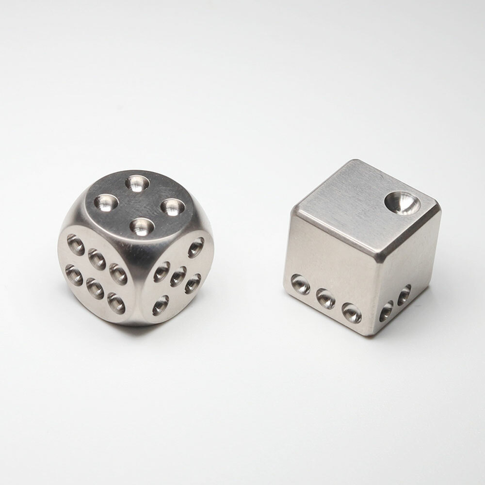 EDC Creative Solid TC4 Titanium Alloy Dice EDC Toy KTV Entertainment Supplies