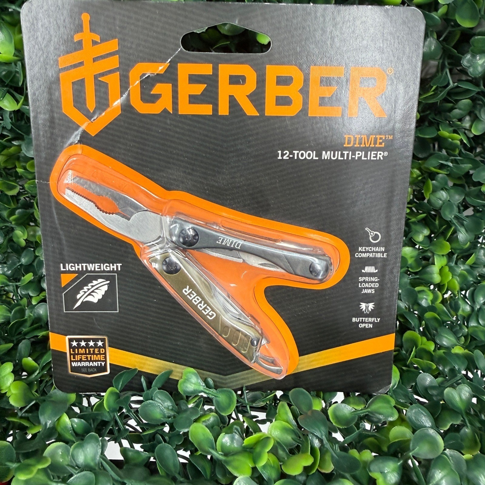 Gerber Dime 12-Tool Multi-Plier Lightweight Keychain Multi-Tool Green 31-001132