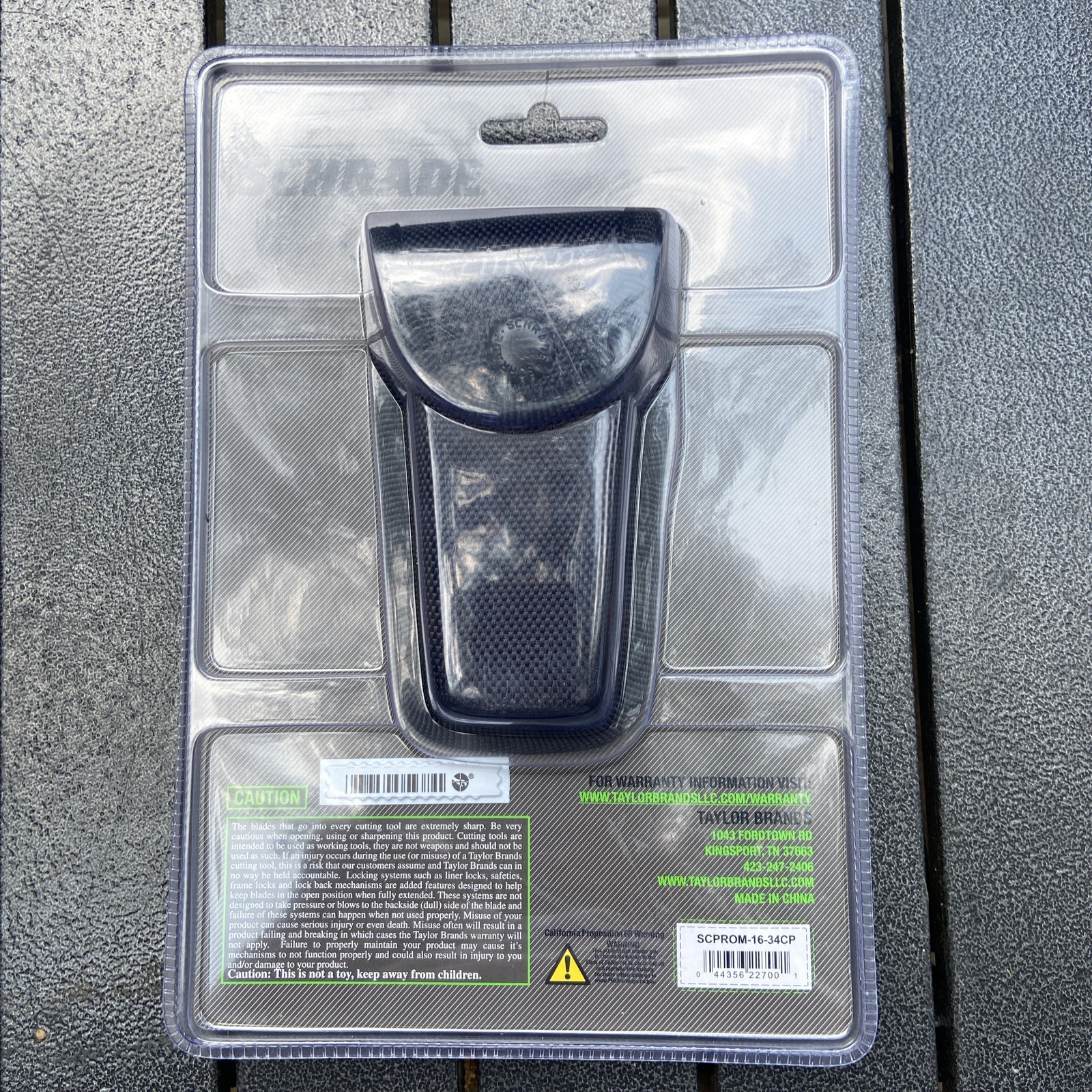 Schrade Tough Tool Black 7-in-1 Pocket Multi Tool w/ Nylon Sheath and clip knife