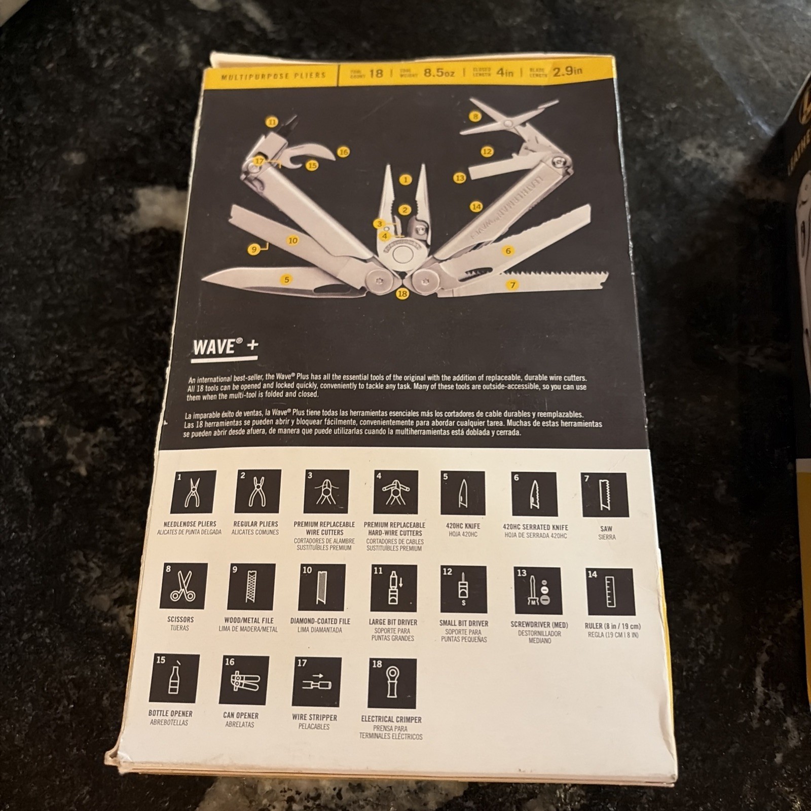 Lot of 2 new in the boxes leatherman wave + multitool fishing pliers