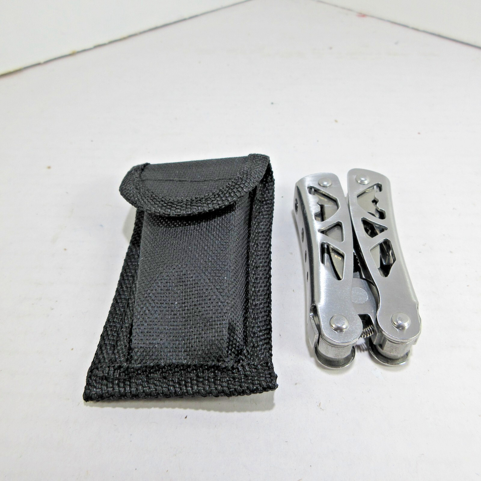 MULTI-TOOL 10-n-1 Stainless Steel with 10 Tools & Nylon Carry Pouch New