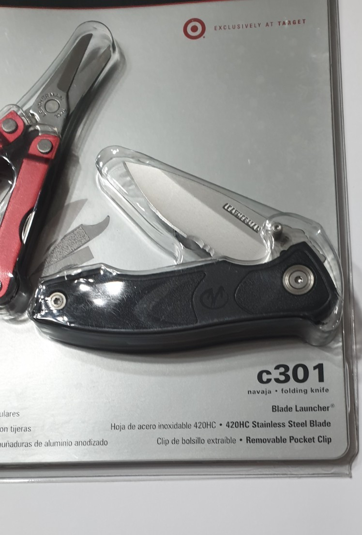 🔥 Leatherman Red Micra + C301 Multi Tool New in Blister Target Rare Retired Set