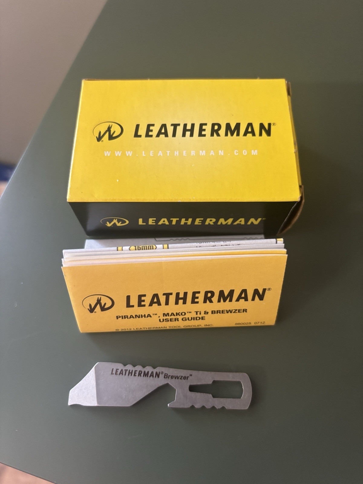 Leatherman Brewzer 831678 Keychain Bottle Opener Pry Bar EDC Discontinued NIB