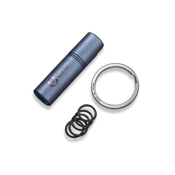 Civivi Key Bit Blue Finish Titanium Container With Torx Screwdriver Tool/Keyring