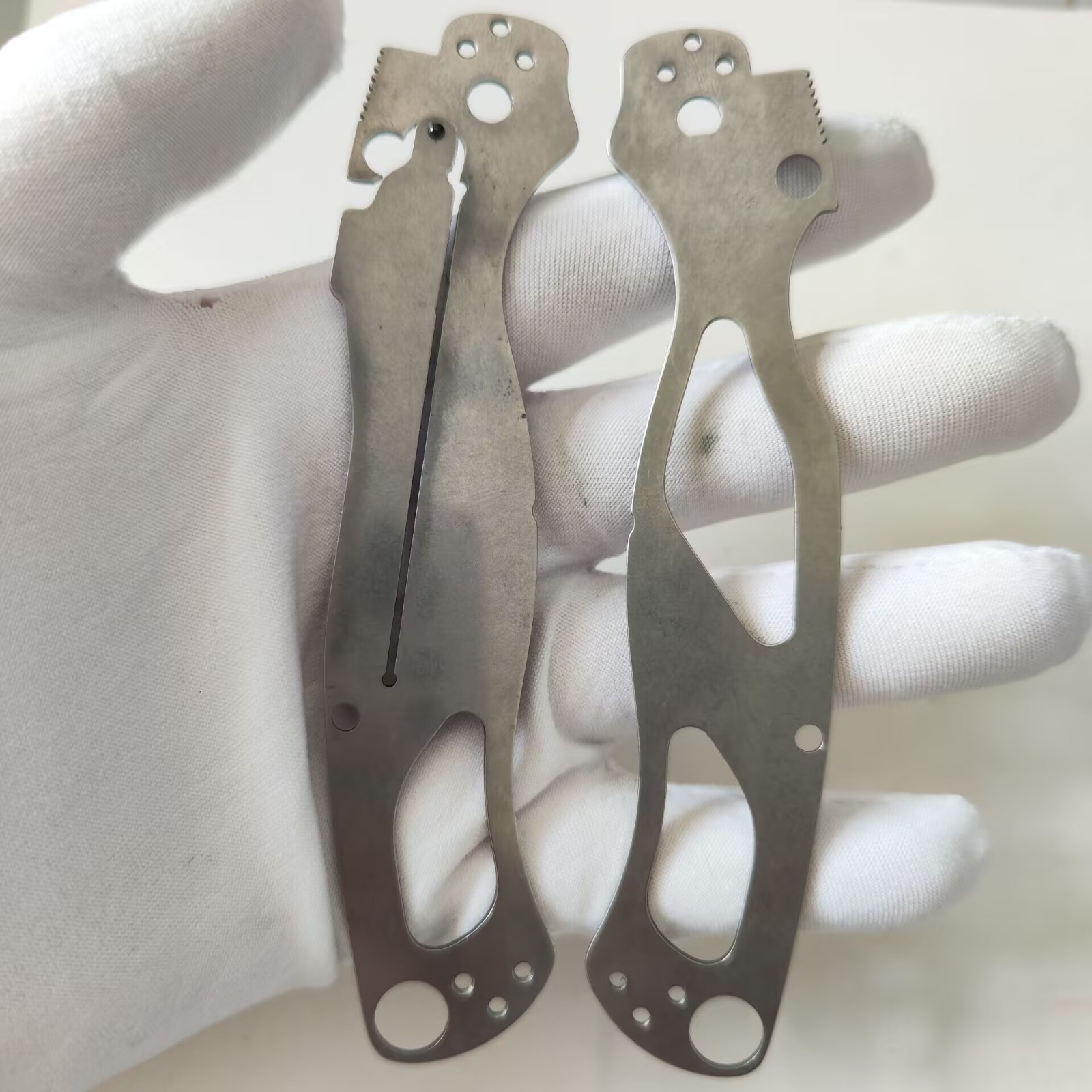 1 Pair Stainless Steel Knife Liners Spacer For Spyderco C81 Paramilitary2 Knives