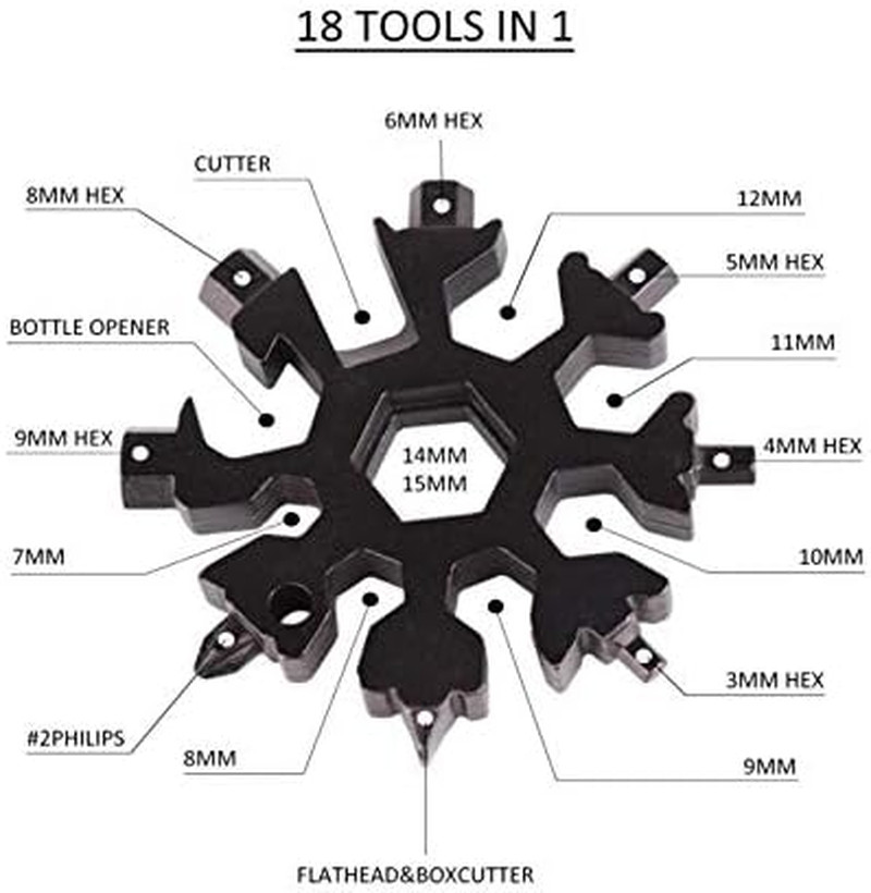 19 in 1 Incredible Tool – Easy N Genius – FEX 18-In-1 Stainless Steel Snowflakes