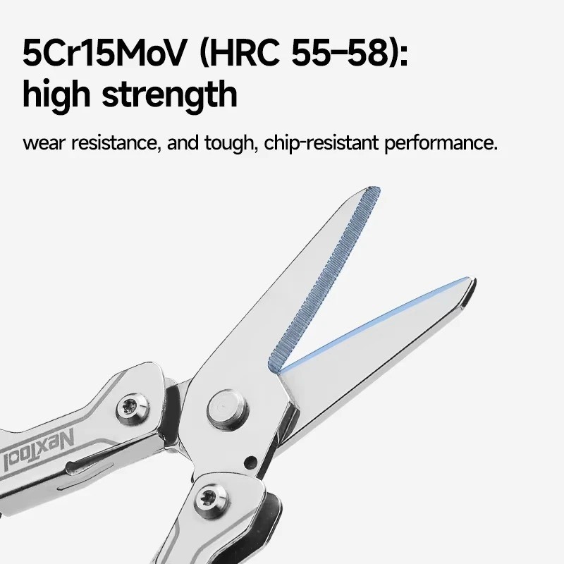 NexTool 8-in-1 Mini Multitool Scissors S0 Pocket EDC Camping Survival Tool