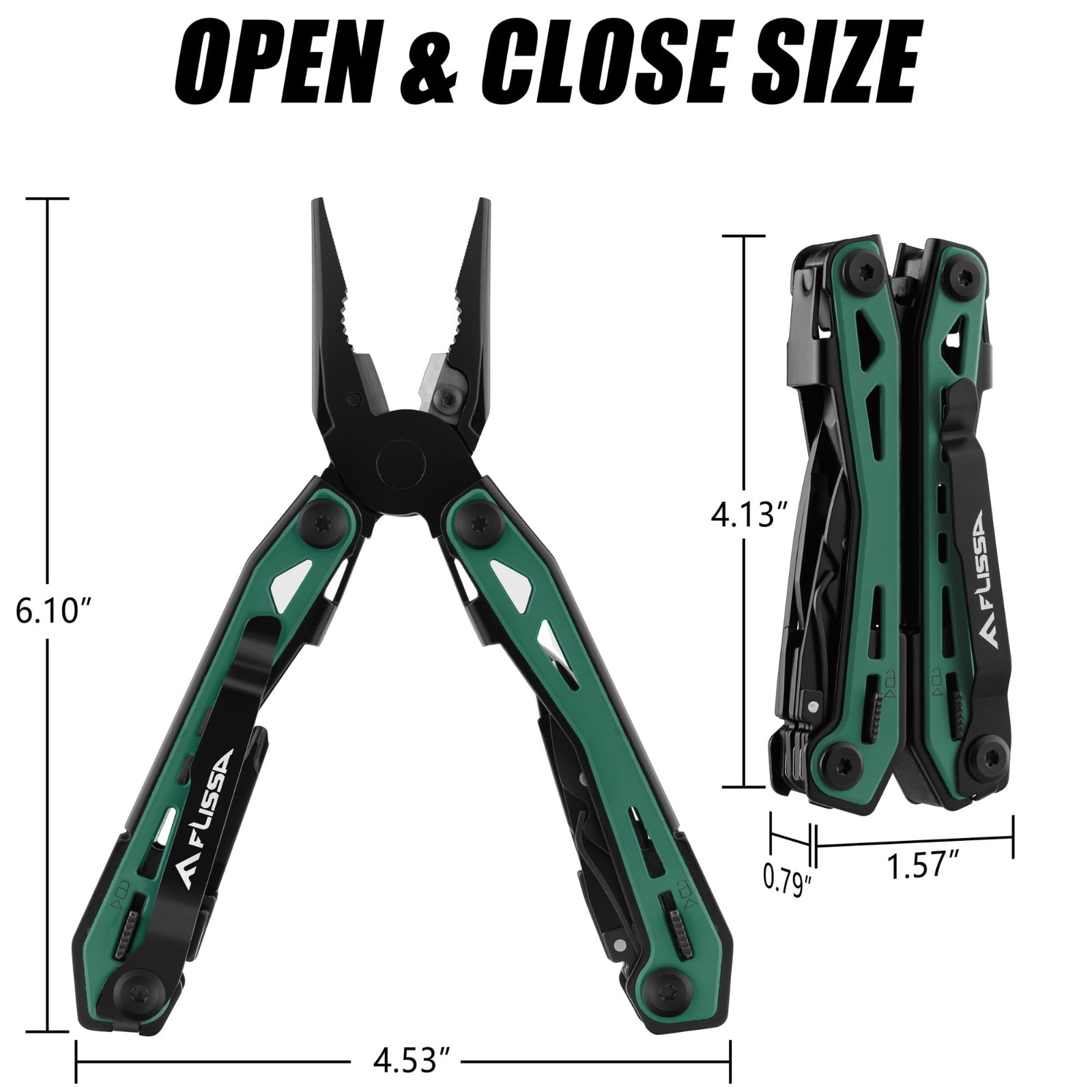 16-in-1 Multi Tool Pliers – Stainless Steel EDC Multitool with Pocket Knife & Be