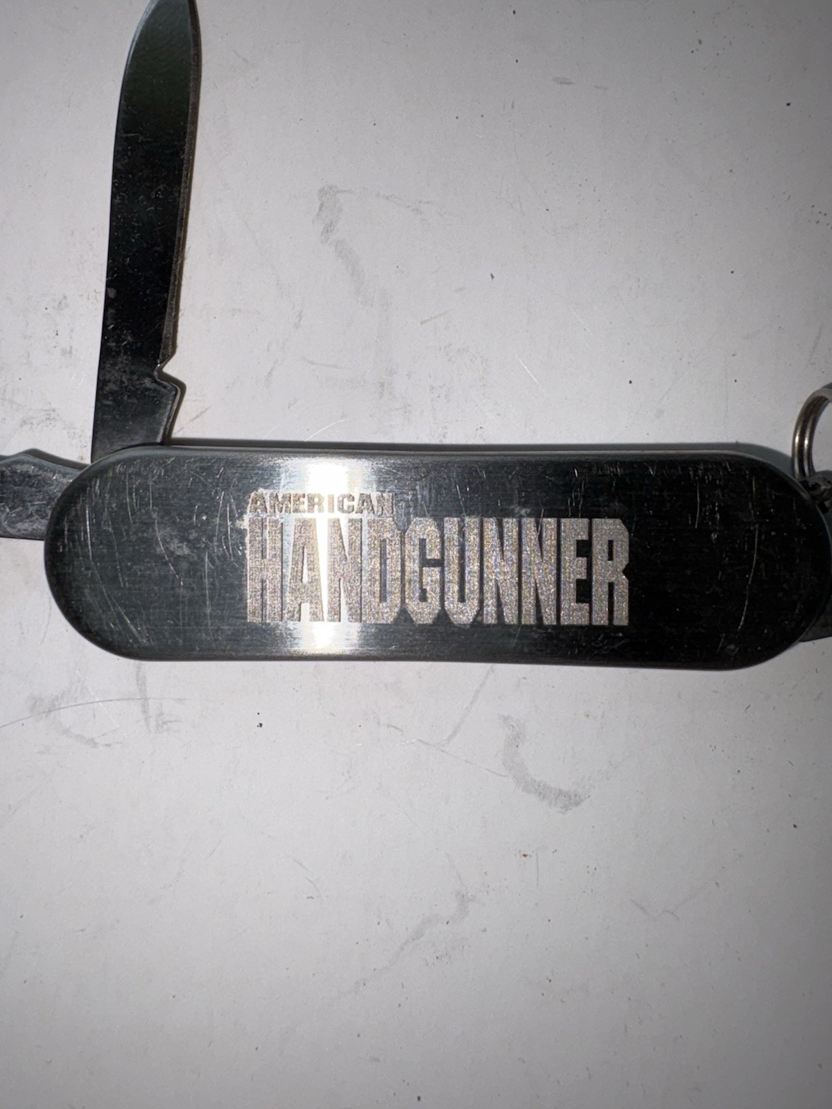 Multi-tool Keychain With Inscription American Handgunner By Guns Magazine