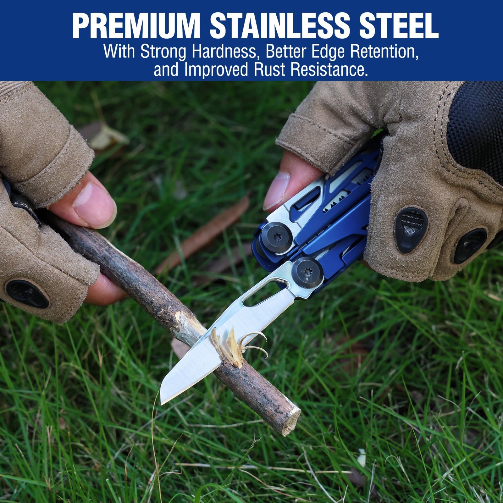 24-in-1 Stainless Steel Multitool Pliers, Pocket Knife & Screwdrivers, EDC Tool