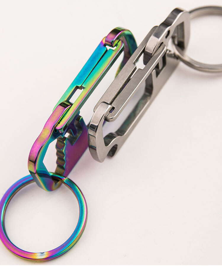 Outdoor EDC Multi Tools Waist Hanging Carabiner Creative Portable Keychain