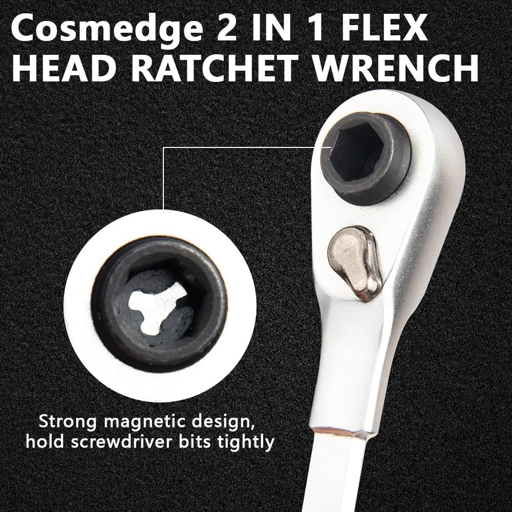 Flat End 2 In1 EDC Ratchet Wrench Screwdriver for LEATHERMAN Multitool Accessori