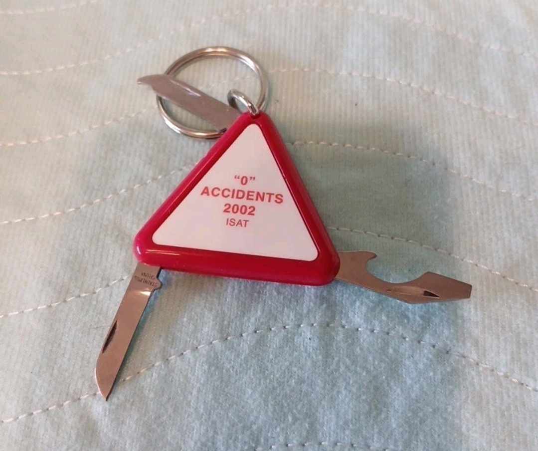 Triangle Multi-Purpose Knife Keychain Barlow Norwood Original Box Employee
