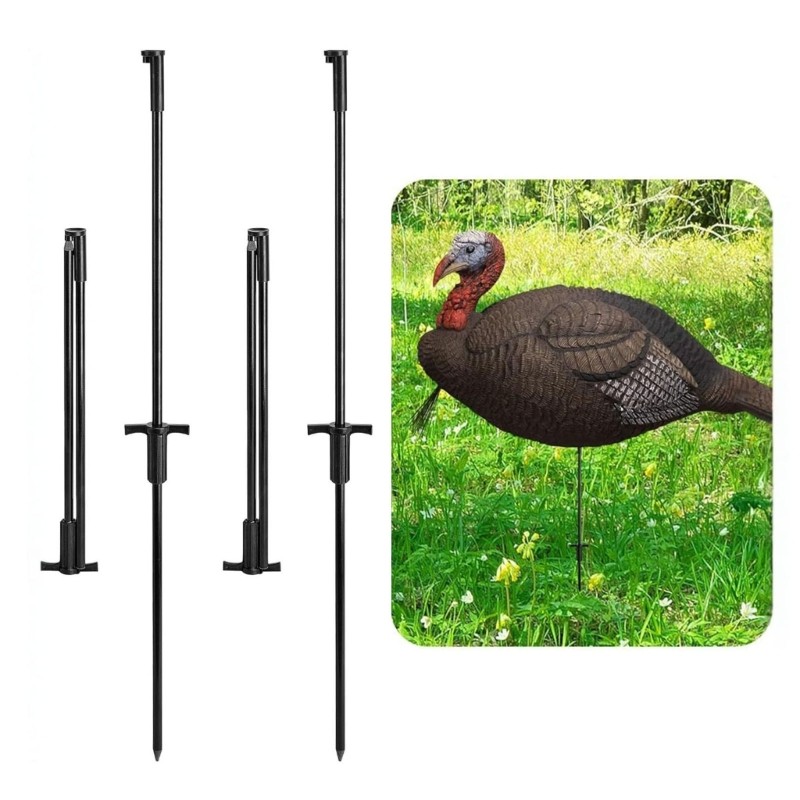 Folding Turkey Hunting Stake Lightweight Portable Aviation Aluminum Alloy Tool