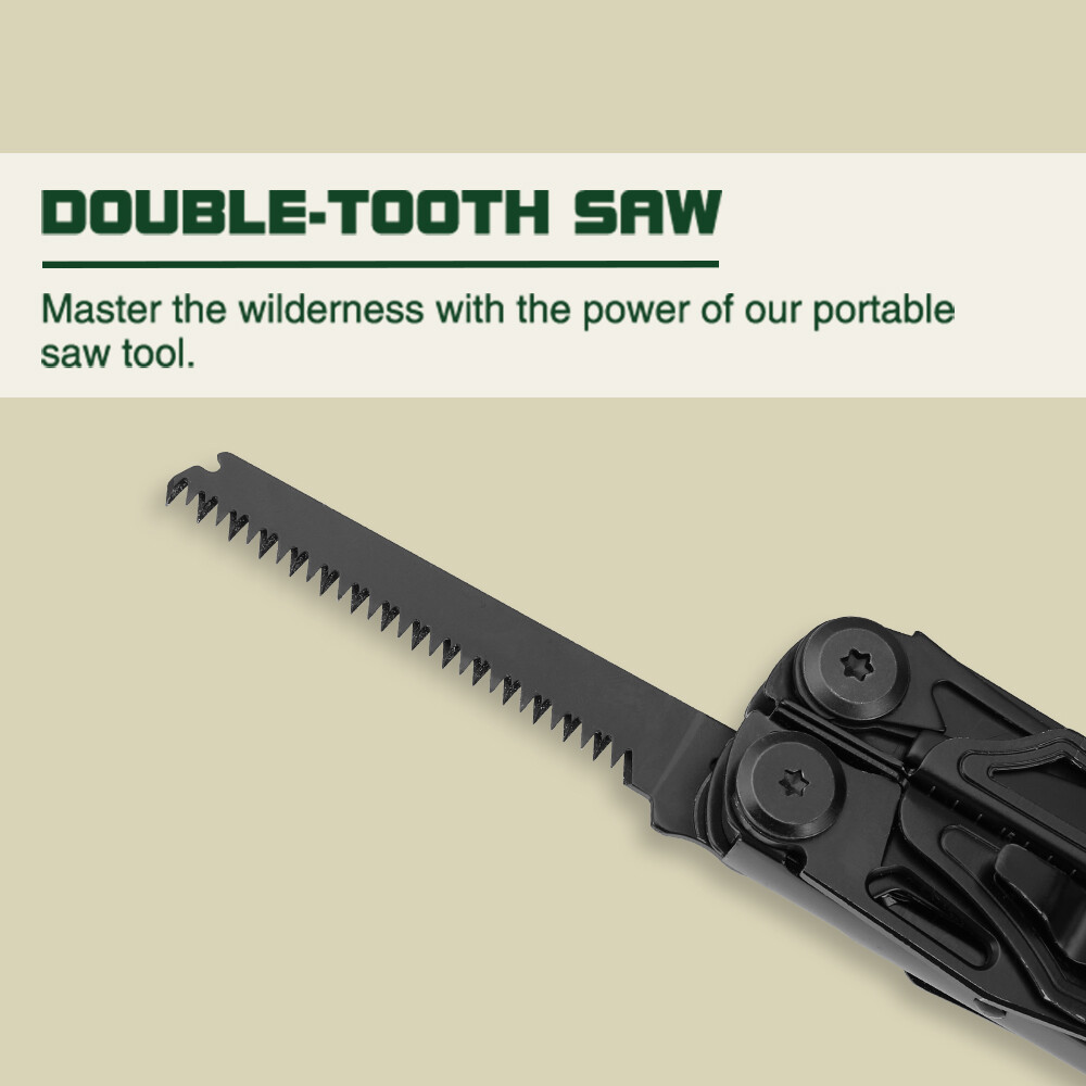 MOSSY OAK 19-in-1 Stainless Steel Multi Tool Folding Pocket Plier Survival Tools