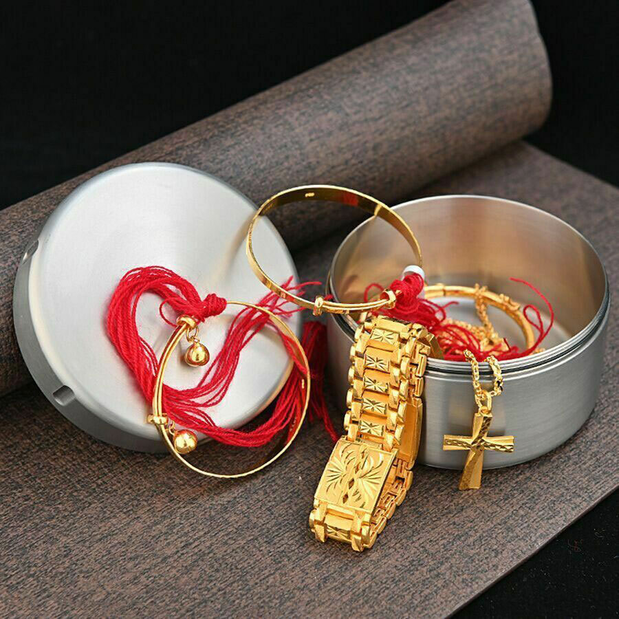 Solid Titanium Alloy Dust-proof Waterproof Jewelry Storage EDC Outdoor Tea Box