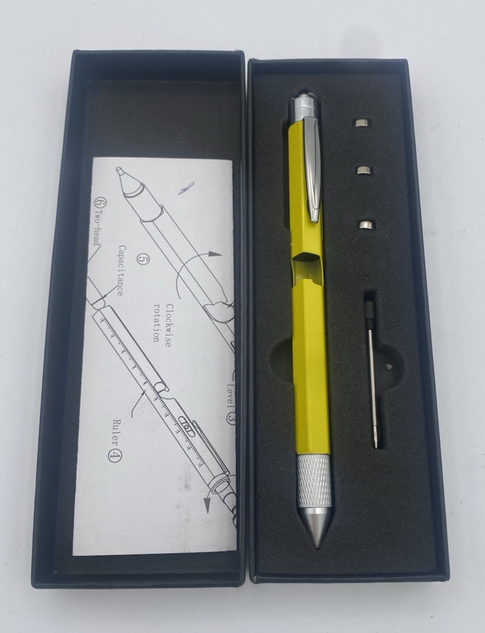 KEZKALS Gifts for Men, 9 in 1 Multitool Pen, Birthday Gifts for Men