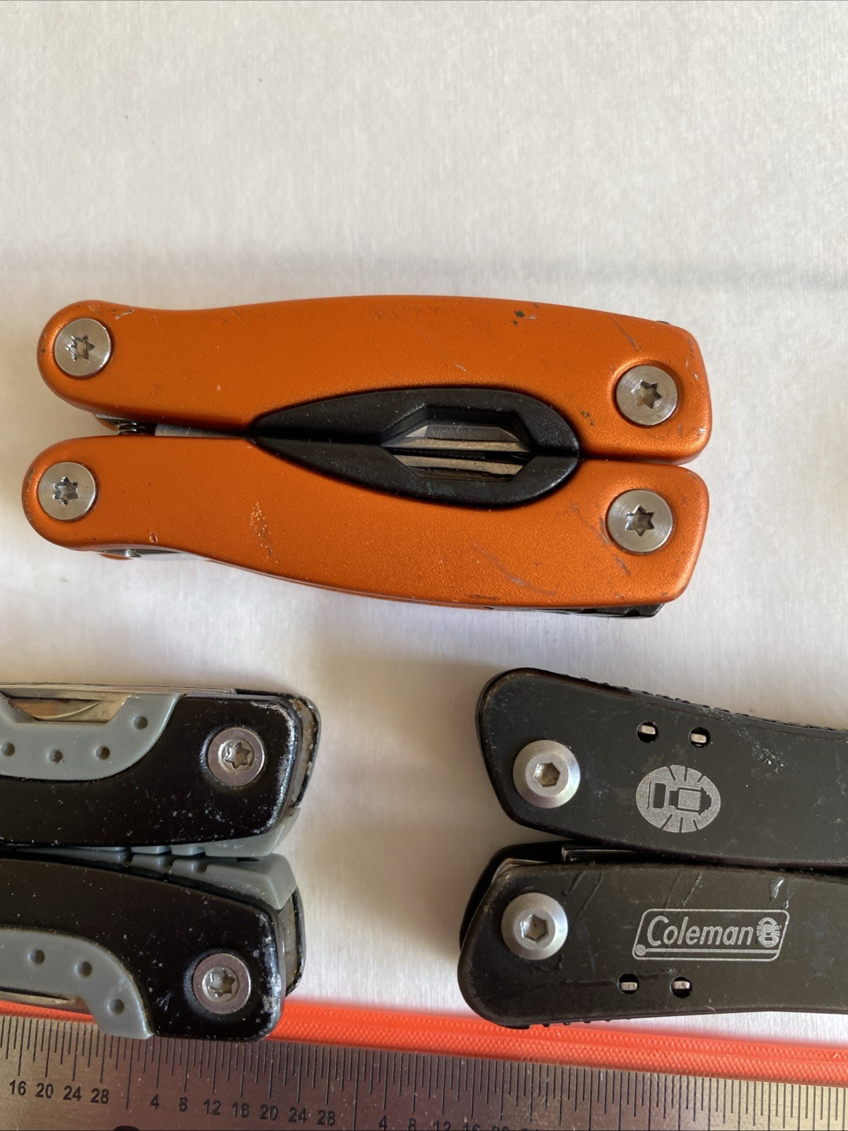 Lot Of 5 Mini Multitools Danco Coleman Sheffield Black Red Blue Camp Fish Hunt