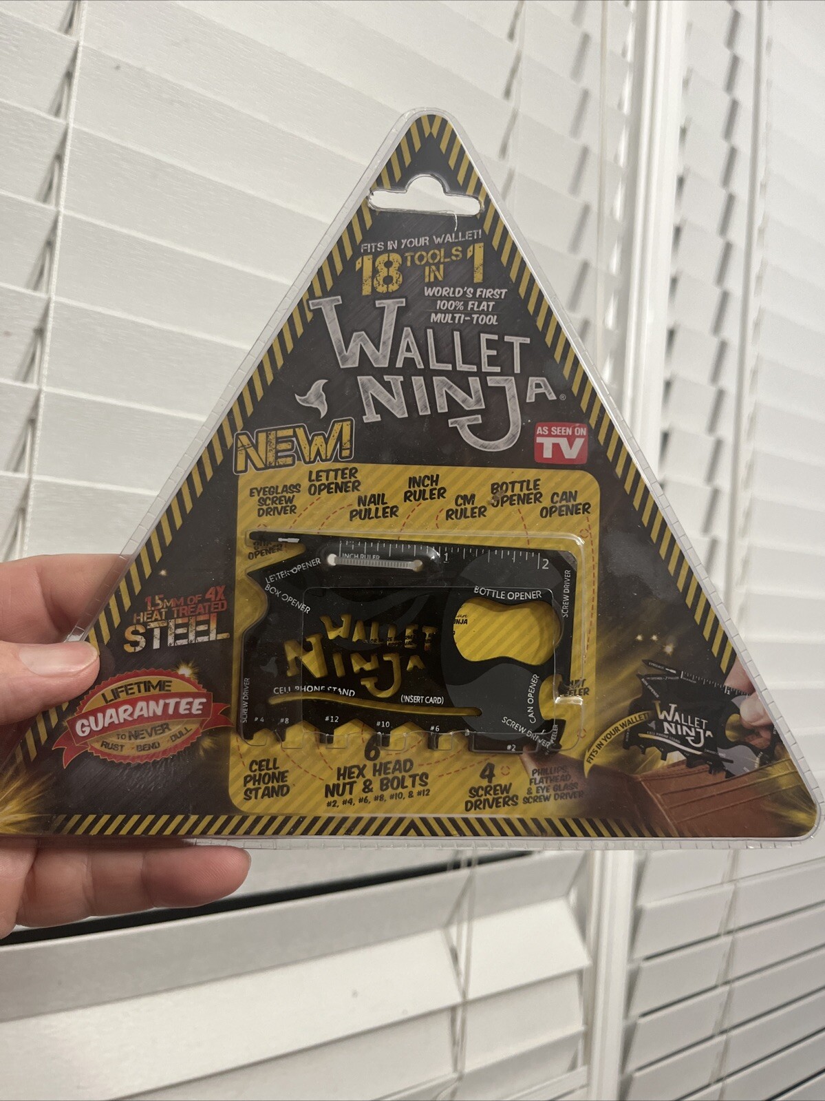 WALLET NINJA 18 Tools in 1 Flat Multi Tool, AS SEEN ON TV Fits in Wallet NWT