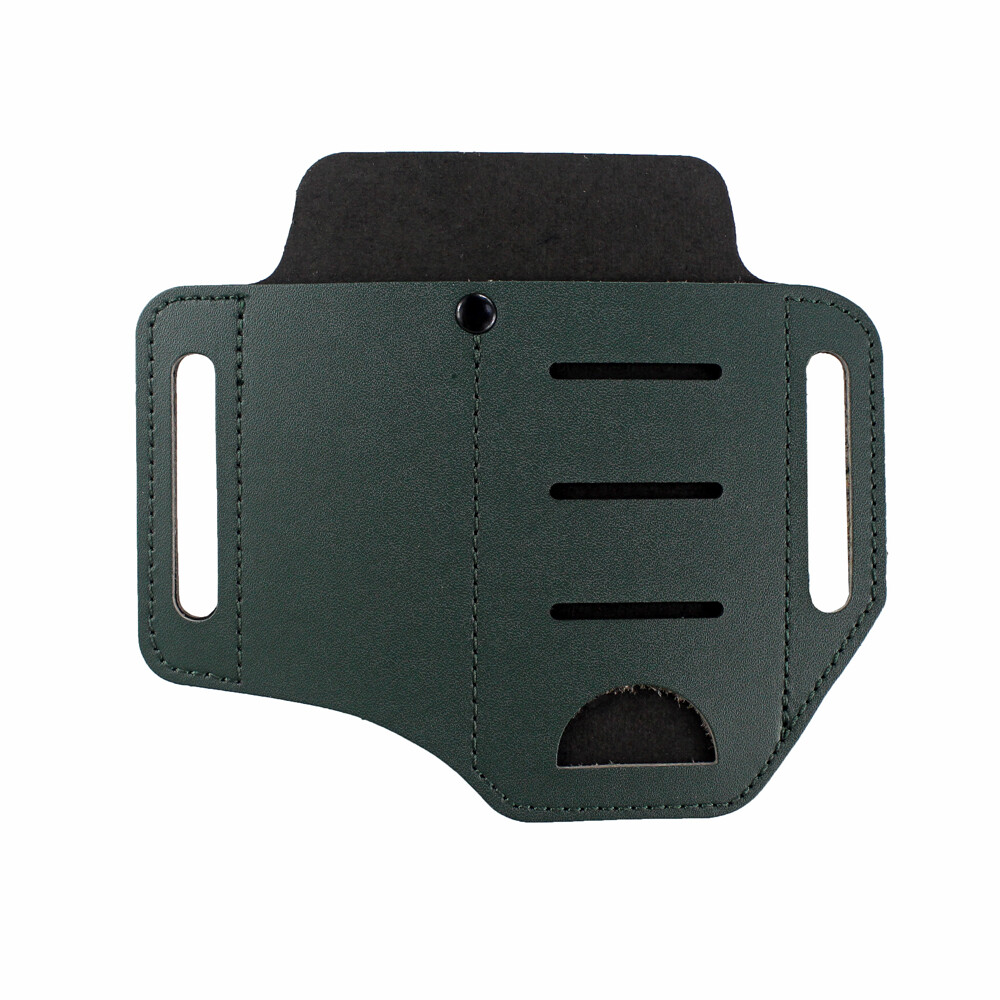 Leather Tool Sheath 2 Pockets Multitool Holder Holder Belt Pouch EDC Organizer