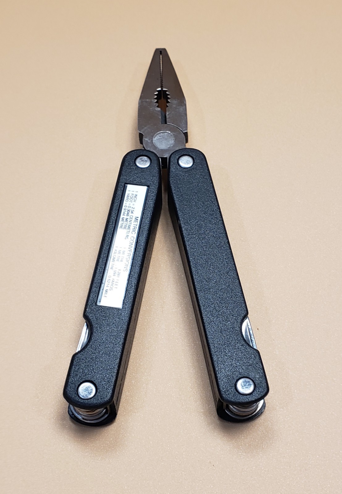 Multi Purpose Tool Stainless Pocket Knife Pliers Black 6″