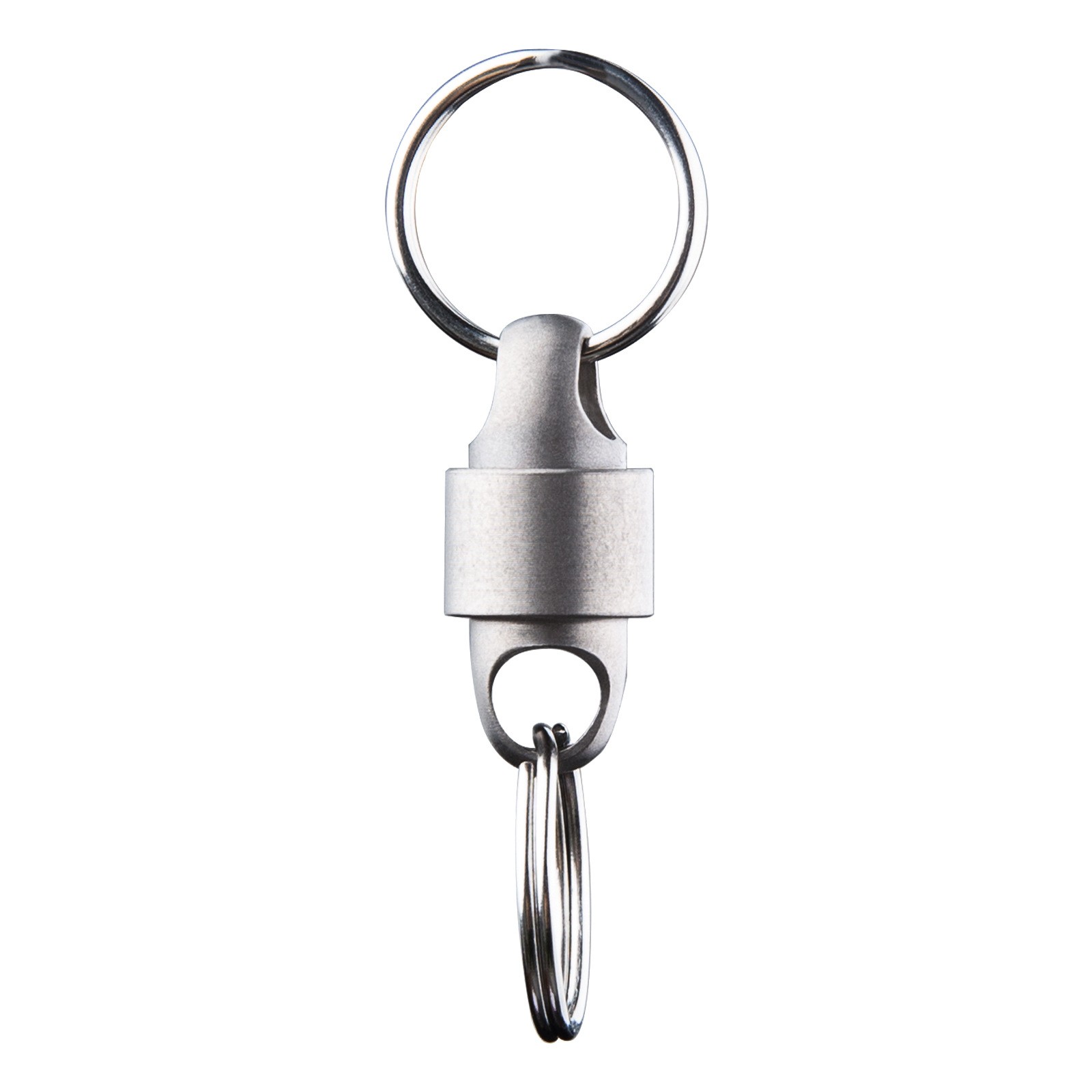 Titanium Car Key Hoop Ring 360° Flexible Rotation Portable EDC Keychain Buckle