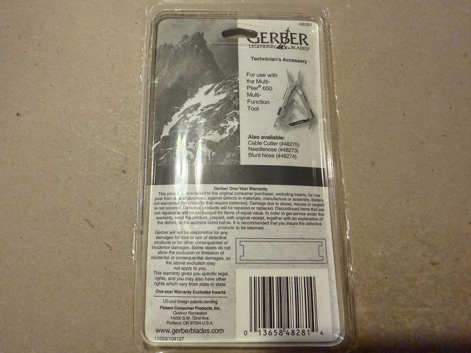 Gerber MP650 Multi-Tool Head Fisherman Needle Nose Plier Swappable Changeable