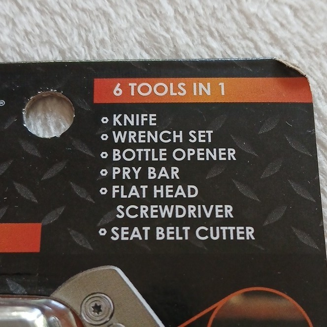 Roughneck Knife 6-Tool Multi-Tool Silver Replaceable Razor Heavy Duty Steel