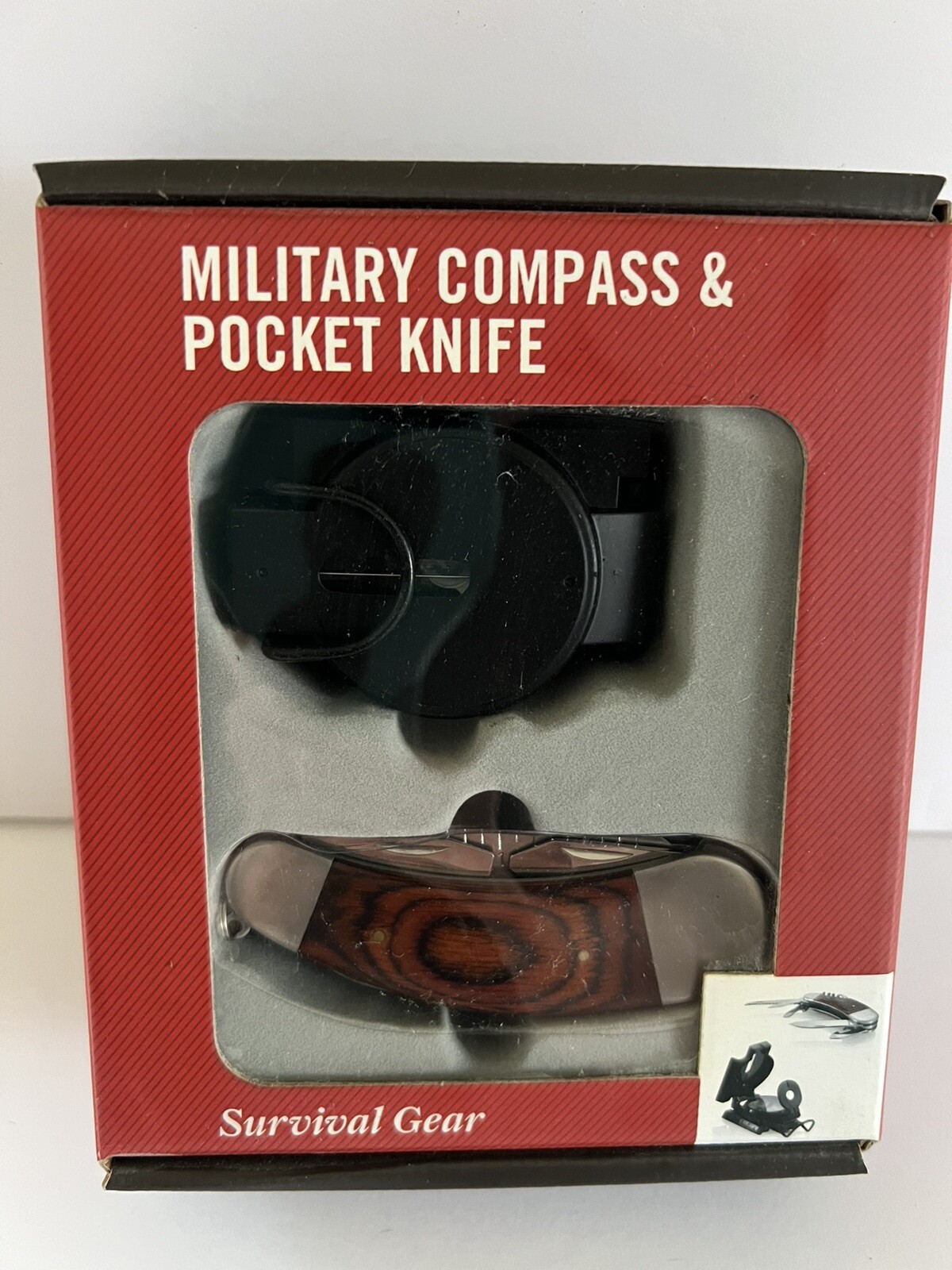 Tandy Brands Military Compass & Knife Kit, Brand New