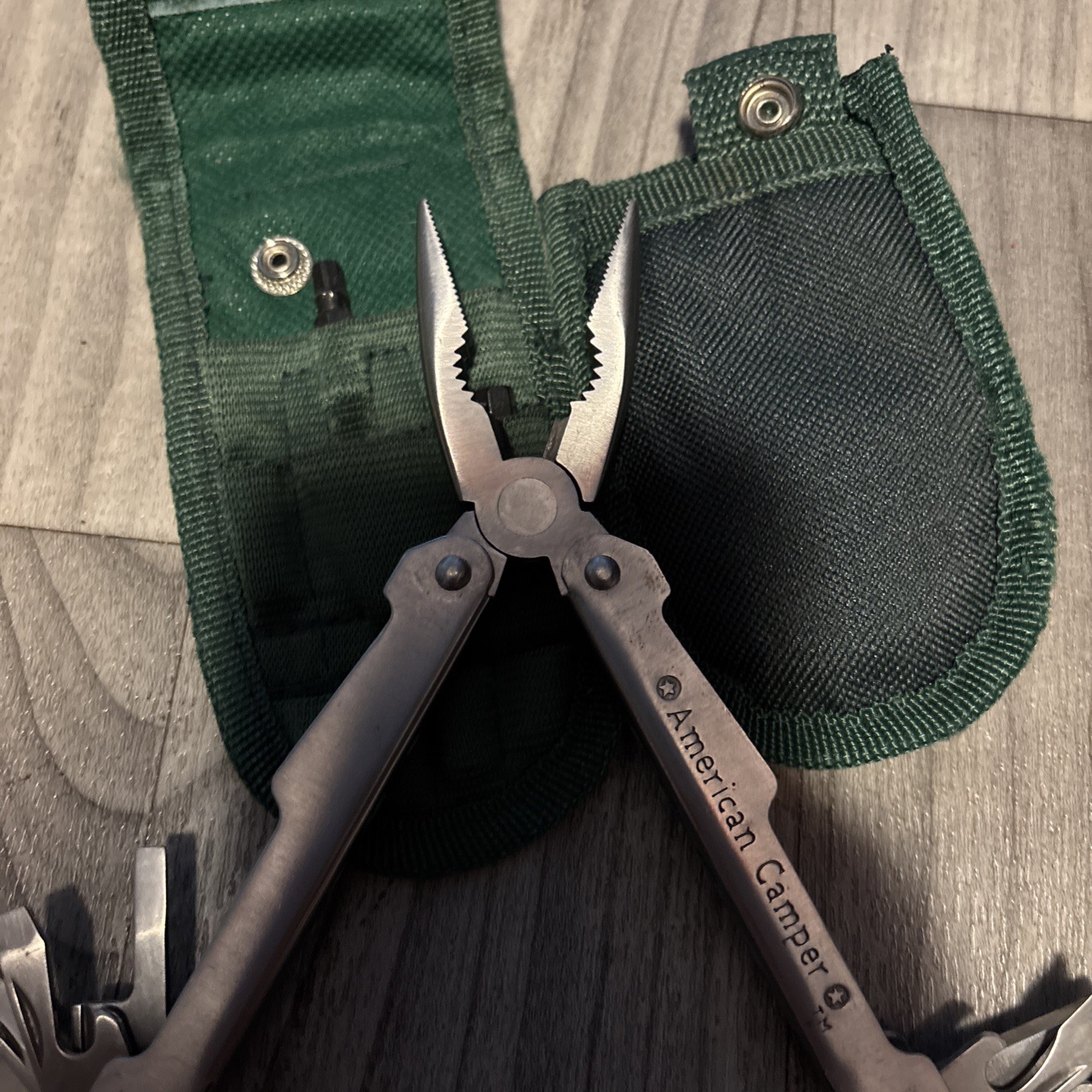American Camper Stainless Steel Camper’s Multi Tool Kit w/ Bits & Carrying Case