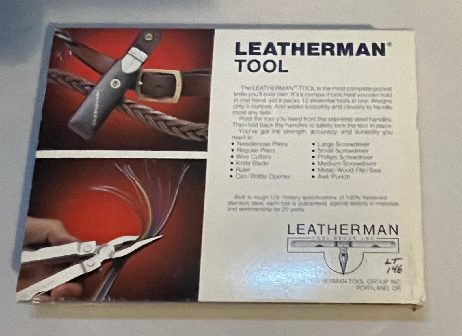 LM41 Leatherman 1988-1989 PST Retired Stainless Japan Big Letter