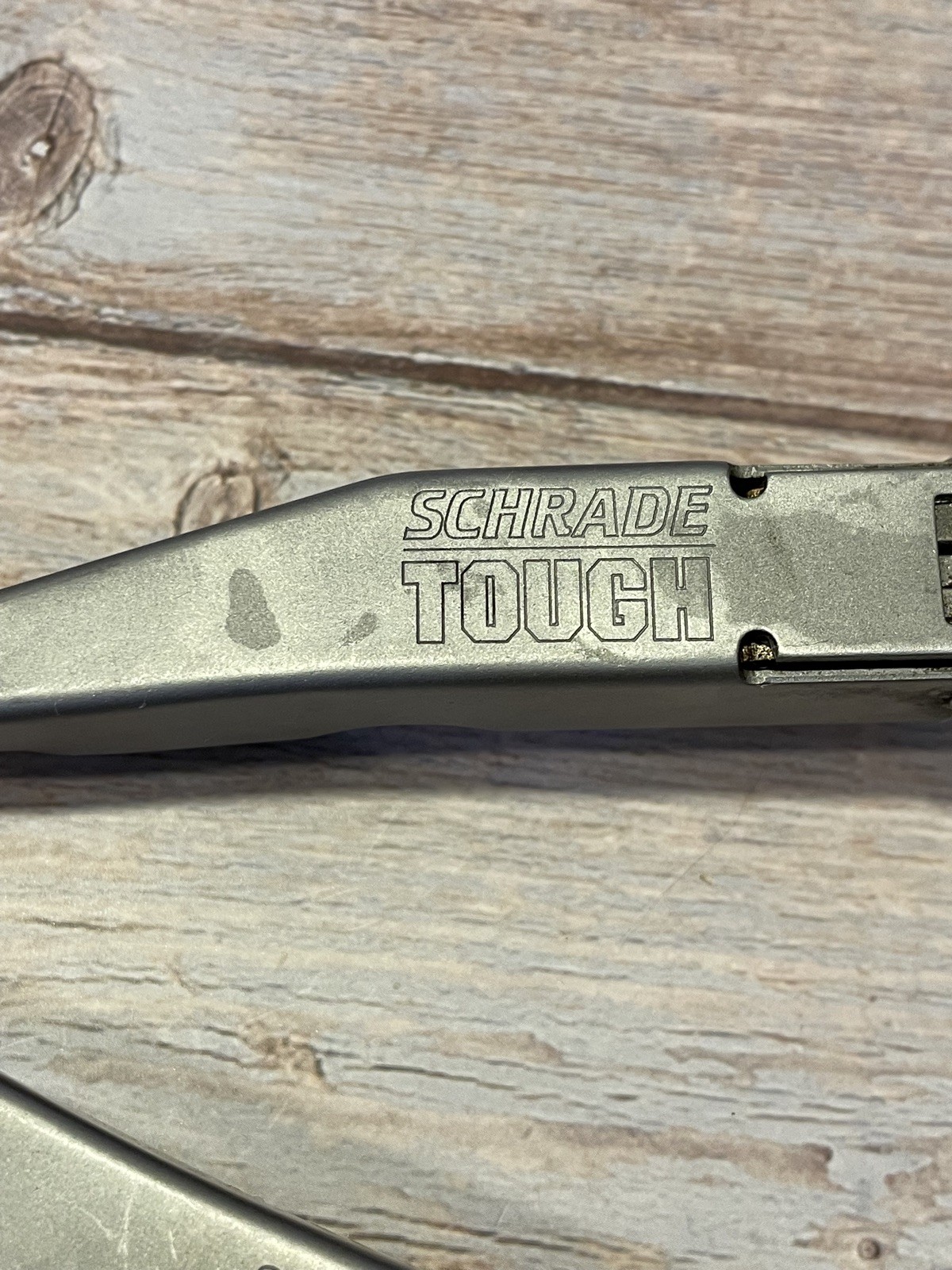 Vintage Schrade Tough Tool ST1 Multi-Tool Pliers Knife w Leather Sheath Nice!