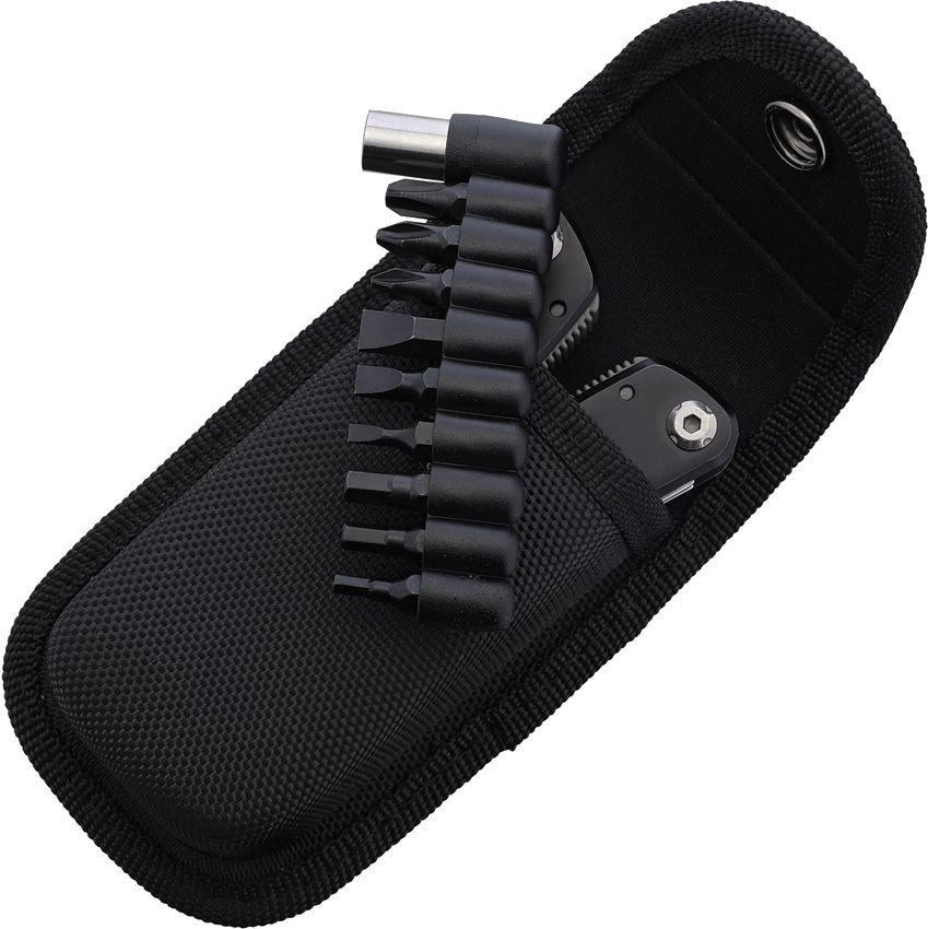 Lansky Multi Tool – Black Stainless Handles + Nylon Belt Sheath – LMT100B