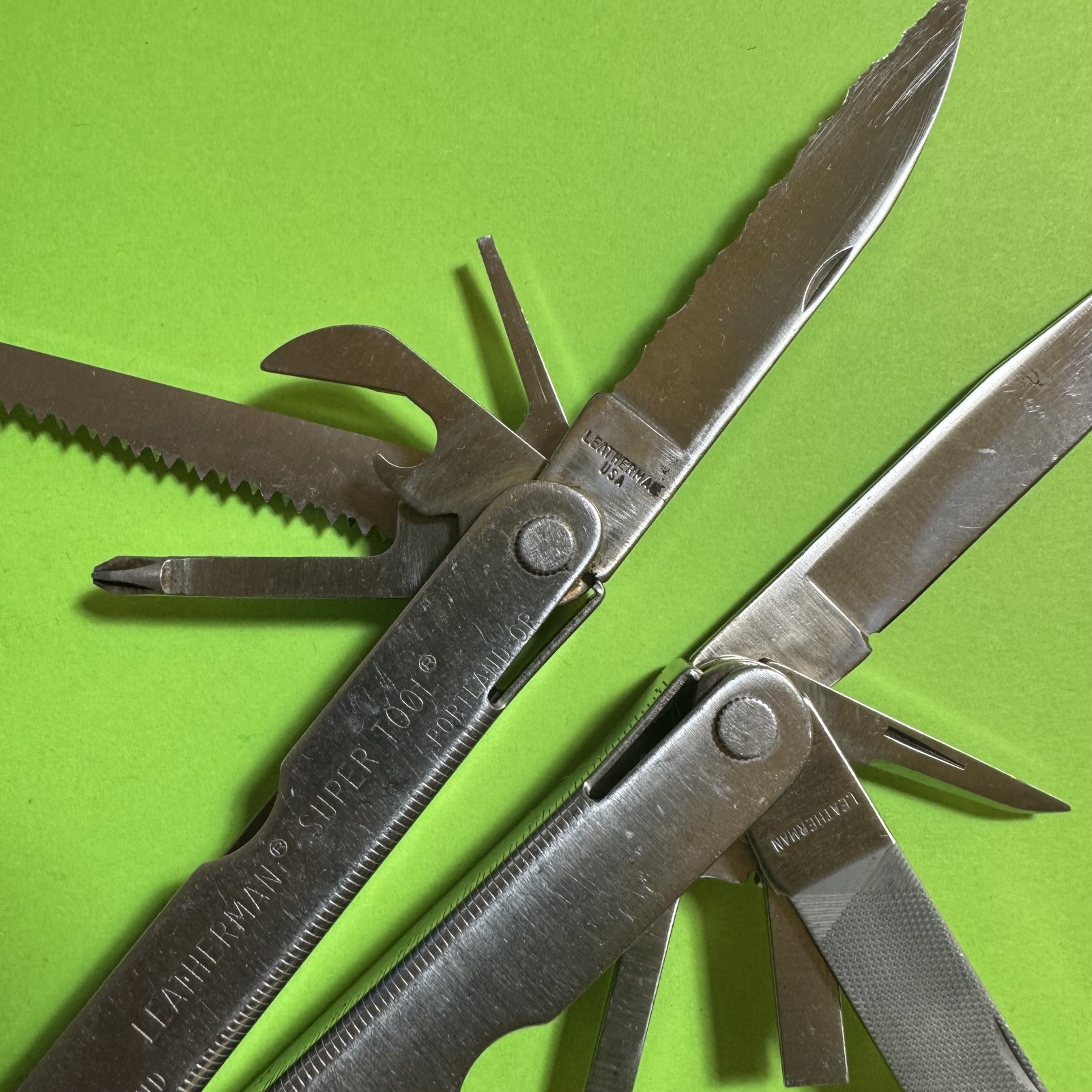 Leatherman Super Tool Plier Multi Tool Pocket Knife New Nylon Sheath EDC #755
