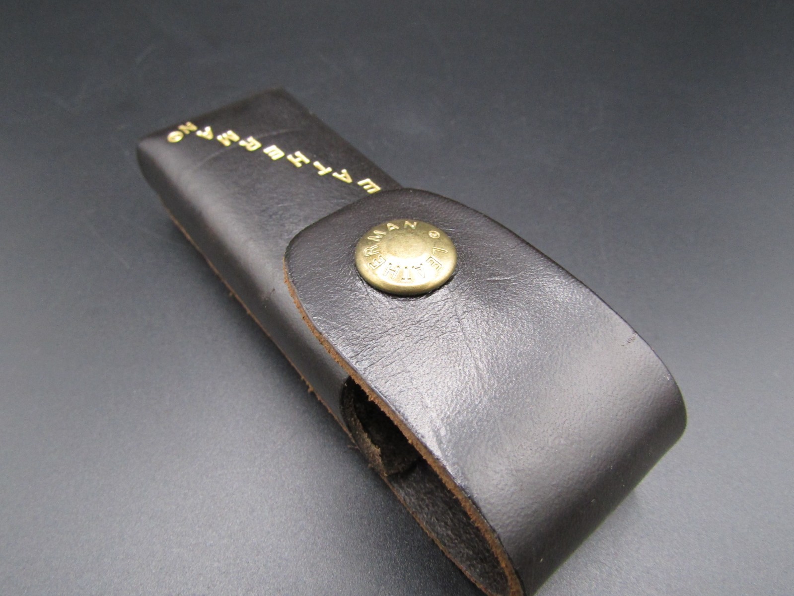 Vintage Genuine Leatherman Multi-Tool Black Pouch 4 1/2″ Excellent Condition