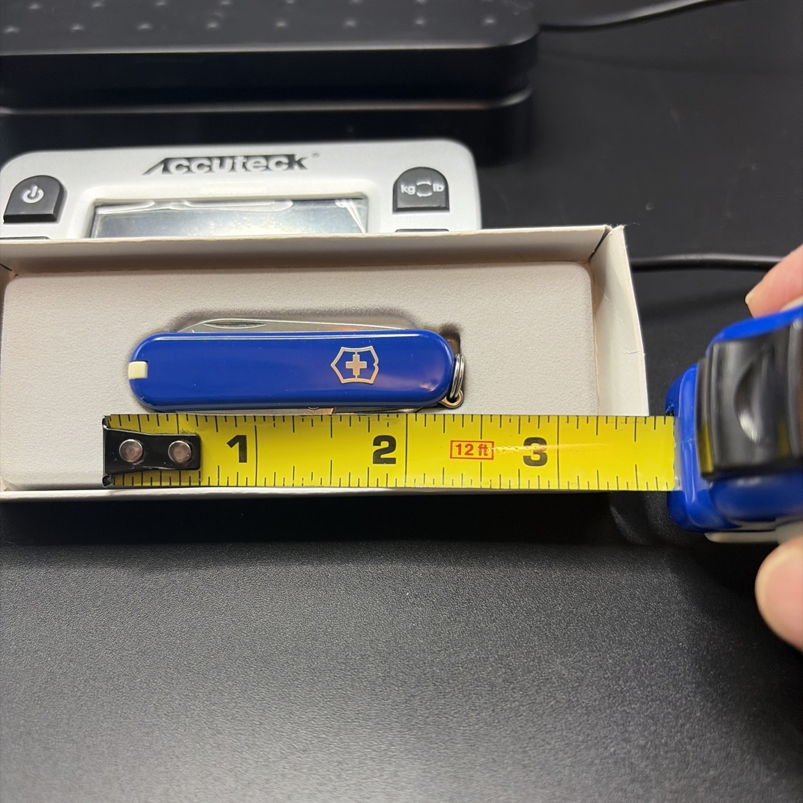 Swiss Army Victorinox Blue 58mm Small/Mini/Keychain/Multitool/Box/5 Tools