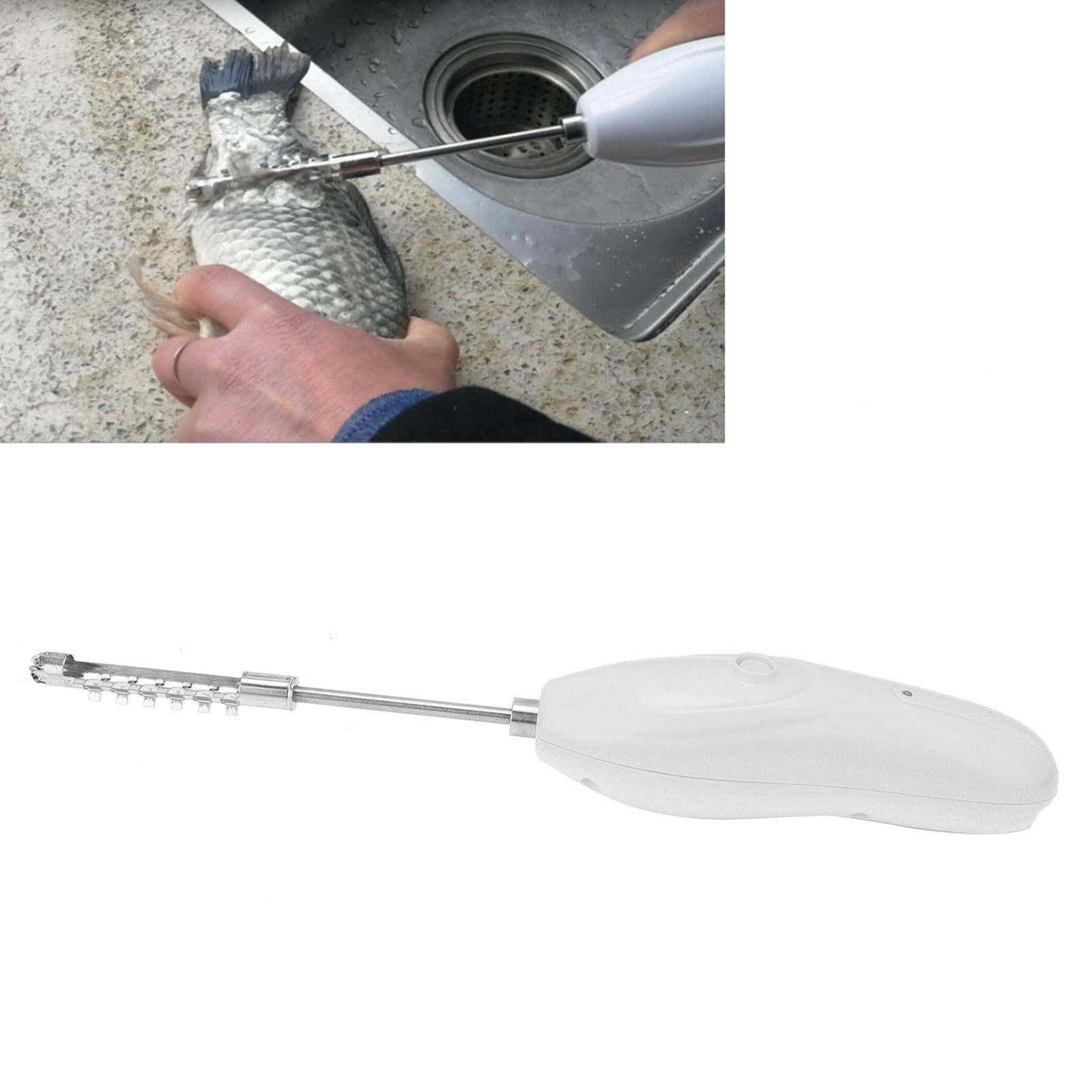 Multifunctional Fish Cleaning Scraping Tool with Replaceable Blade for Kitchen