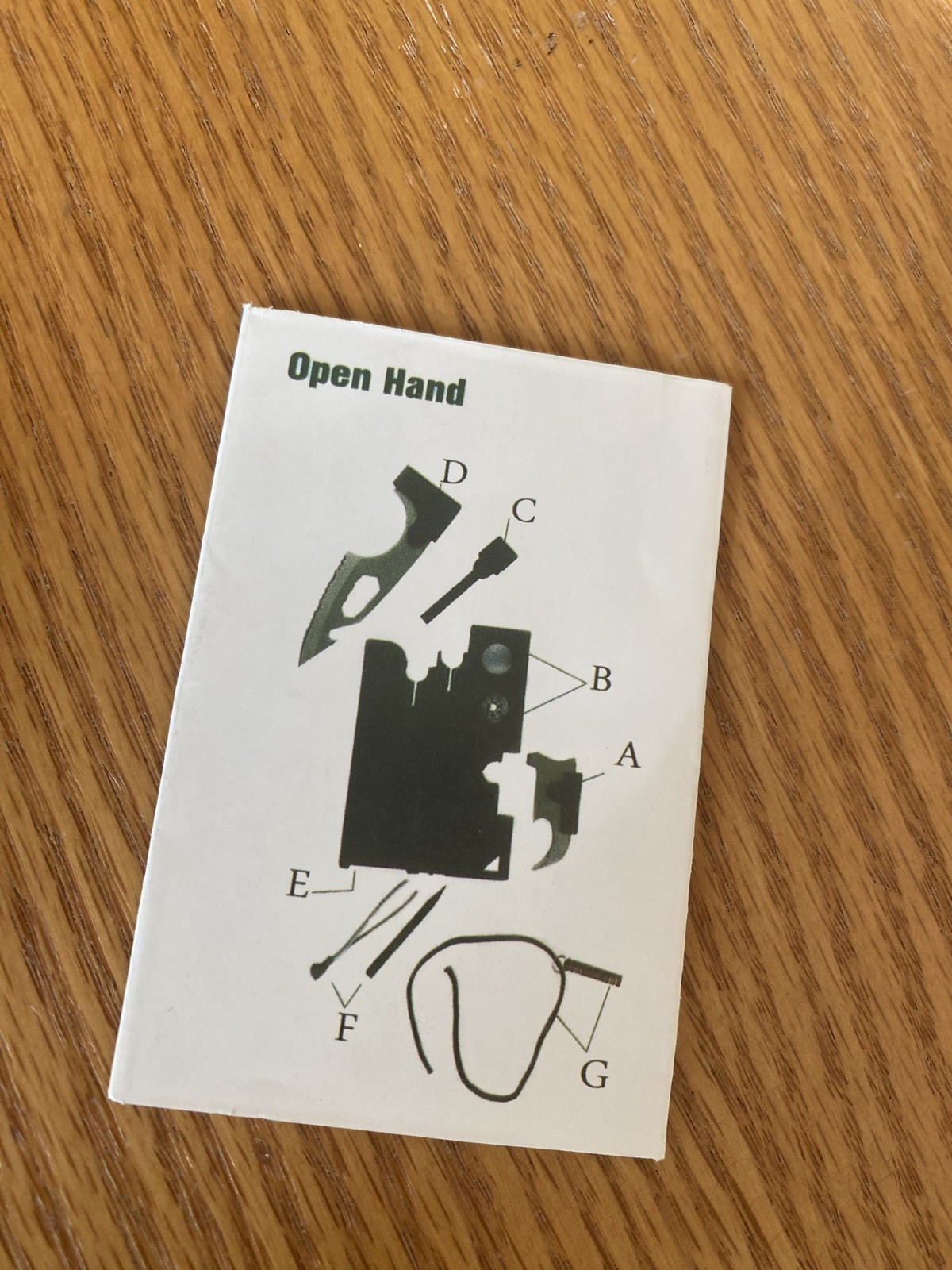 Guardman Outdoor Tools Multi-Function Rescue Card