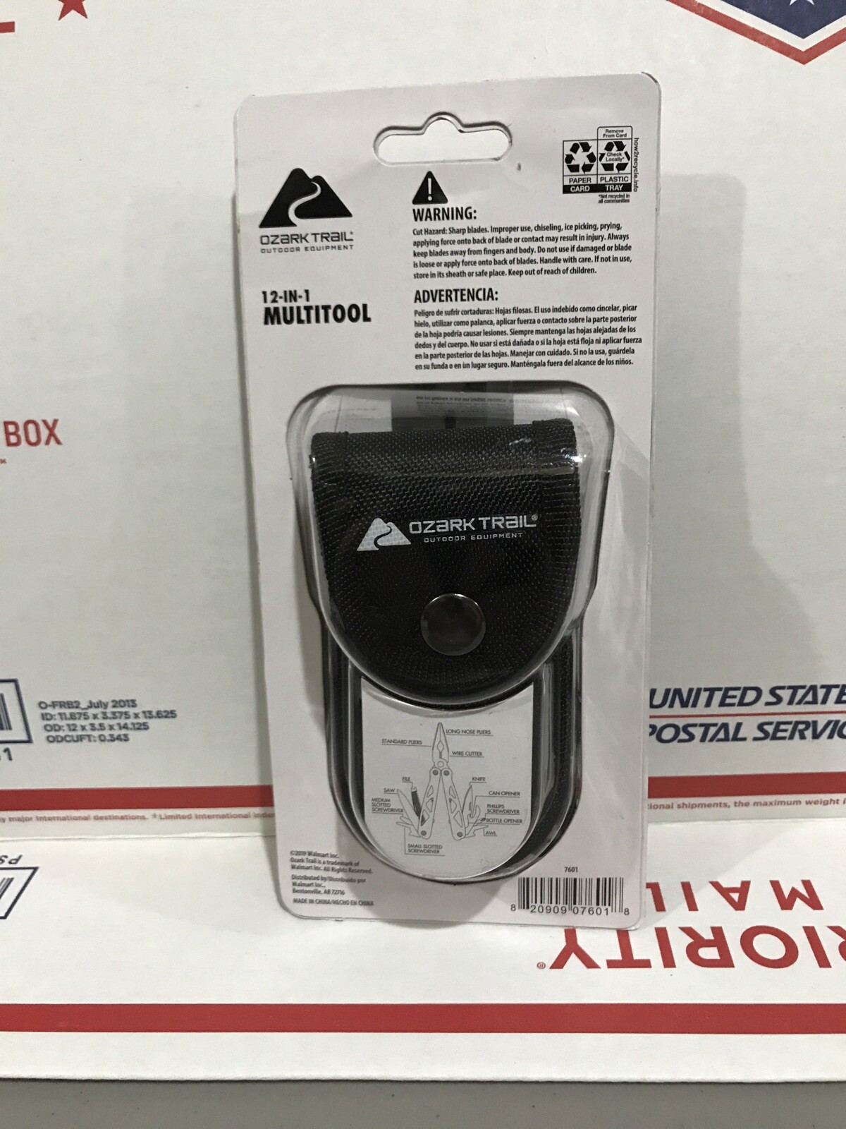 NEW SEALED! Ozark Trail 12 In 1 Multitool! With Sheath! Black ONLY 2 LEFT! Prep