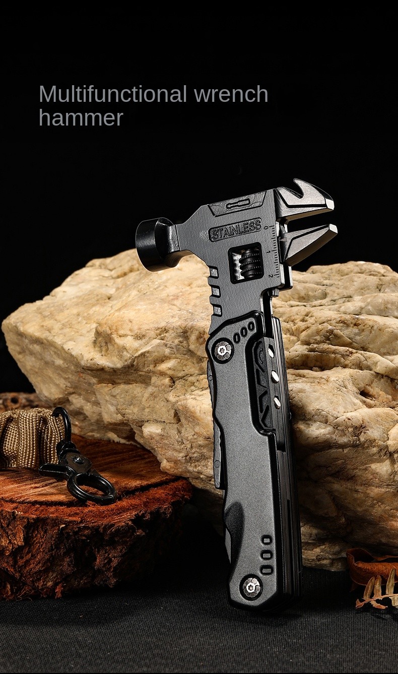Multitool Pliers Stainless Steel Claw Hammer Camping Hunting Survival Gear Kit
