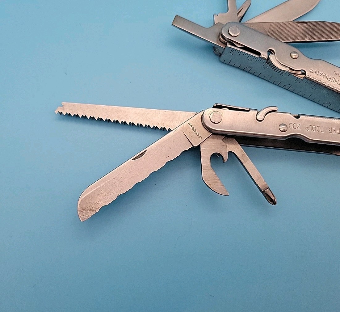 Leatherman Super Tool 200 Multi-Tool – Dated 1203 – Pliers, Knife, Saw, File