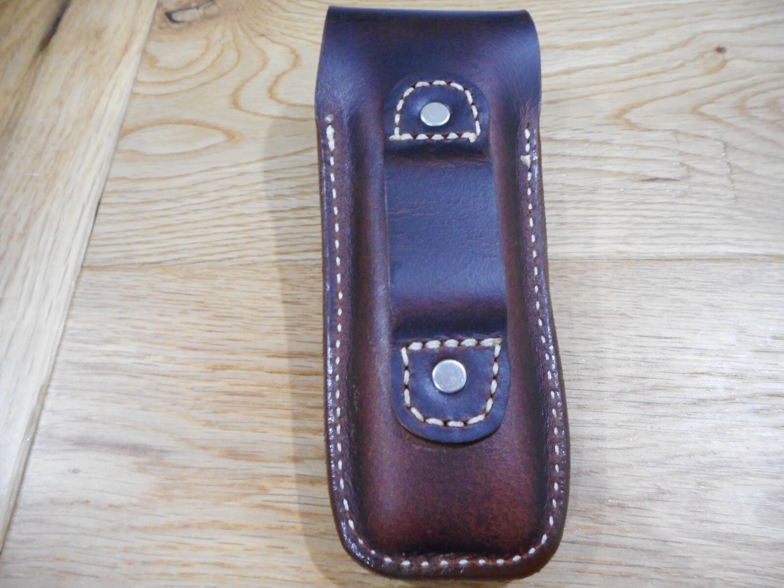 Gerber MP600 or Diesel multi tool leather sheath. Sheath only. POW-MIA snap
