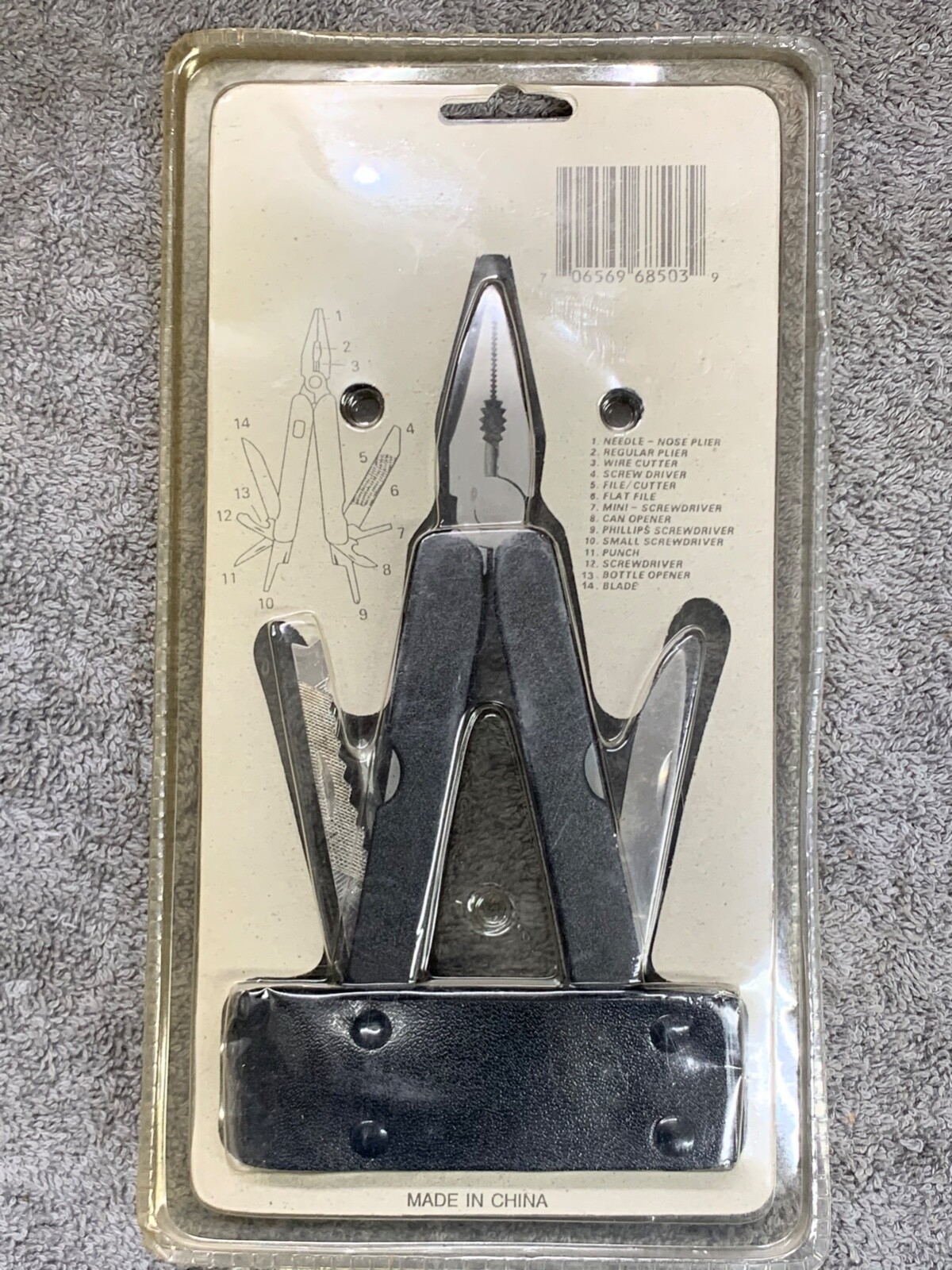14 in 1 Multi Tool Kit Pliers Pocket Knife Folding Screwdriver Multi-functional