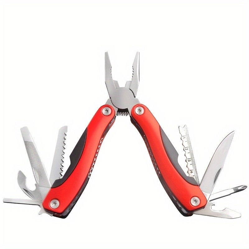 Outdoor Survival Tool 12 in 1 Folding EDC Kit Pocket Multi Tool Stainless Steel