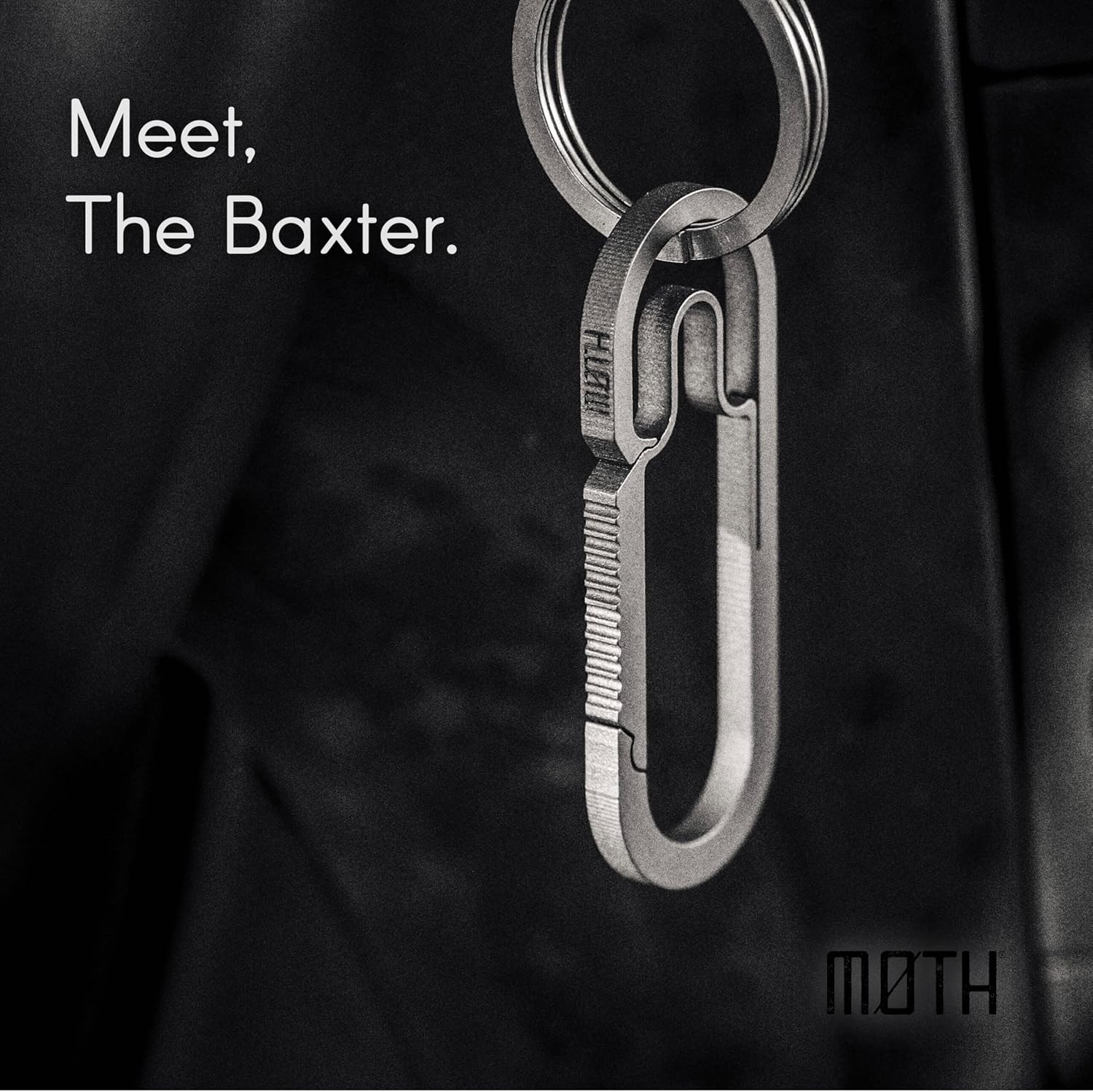 MØTH | Baxter Titanium Carabiner Keychain – Ultralight for Everyday Carry, Hi