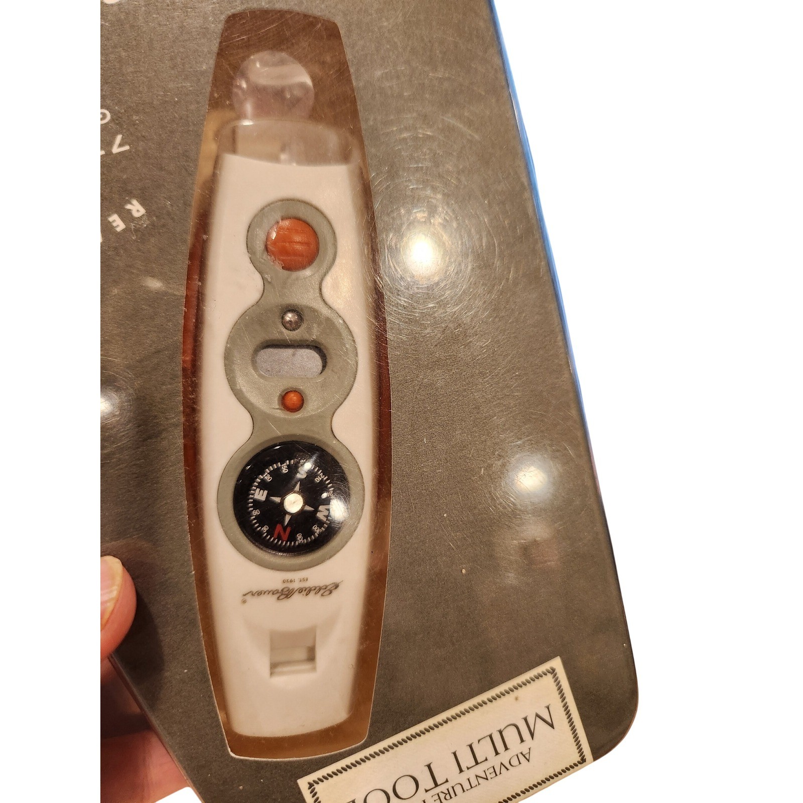 Eddie Bauer Adventure Plus Multi Tool 7-in-1 Compass Flashlight Whistle New