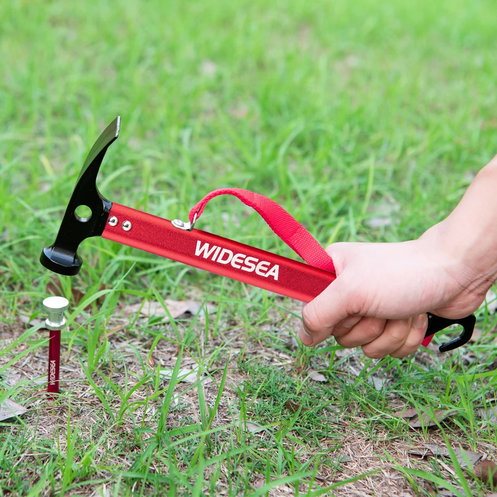 Aluminum Alloy Camping Nail Hammer Strong Durable Easy to Carry Multifunctional