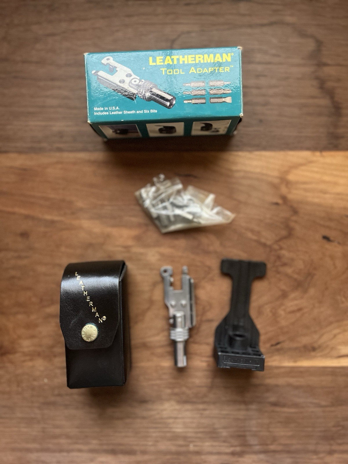 LEATHERMAN TOOL ADAPTER With Leather Sheath, 6 Bits – USA –