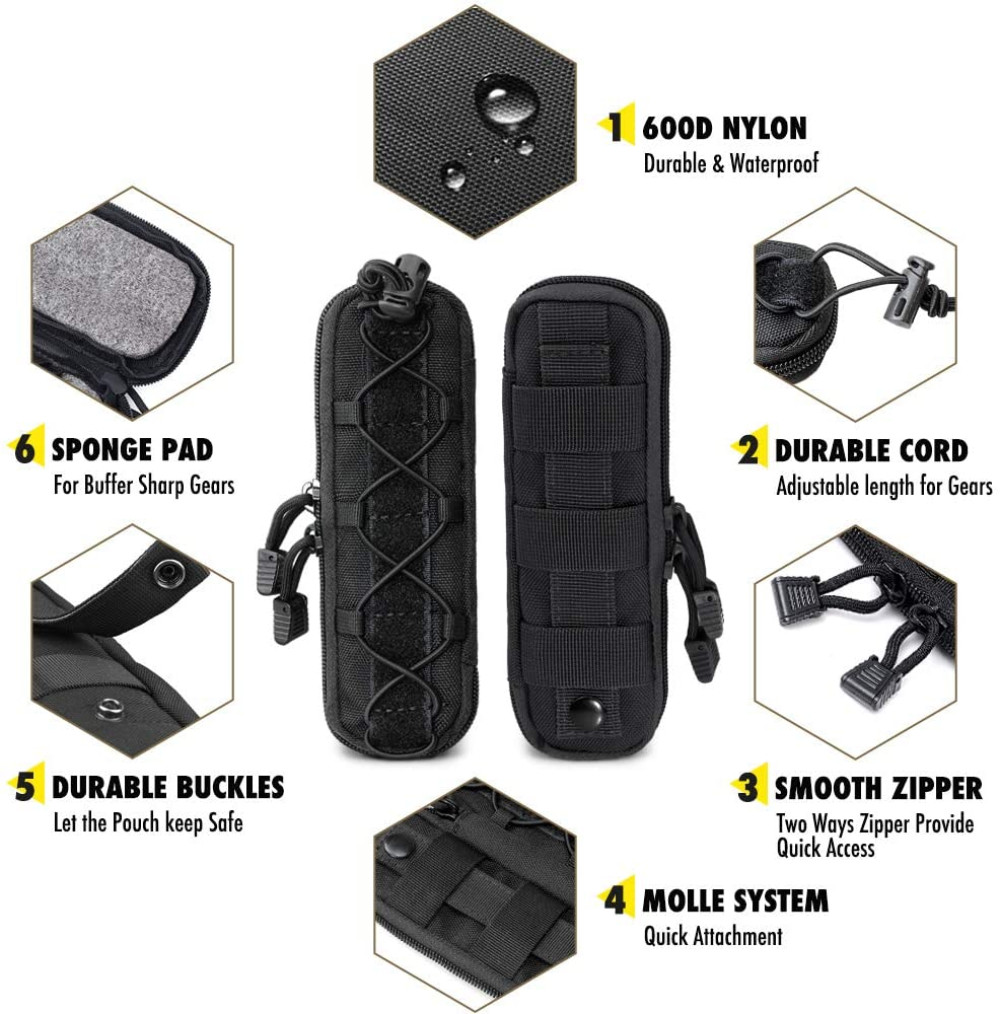 Military Molle Pouch Tactical Knife Pouches Small Waist Bag EDC Tool Hunting Bag